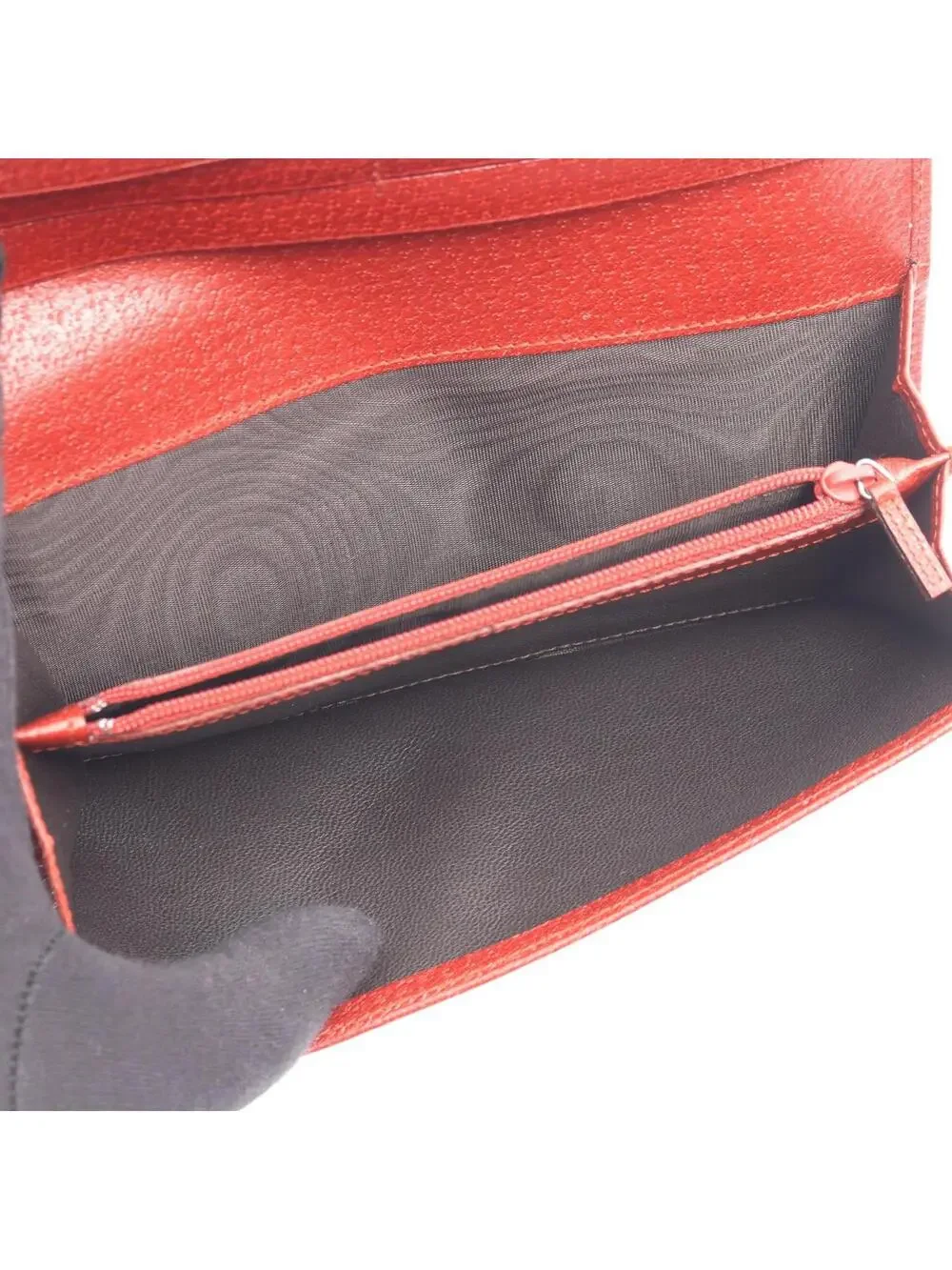 Gucci Zip Bifold Wallet Leather Red #339729G35B